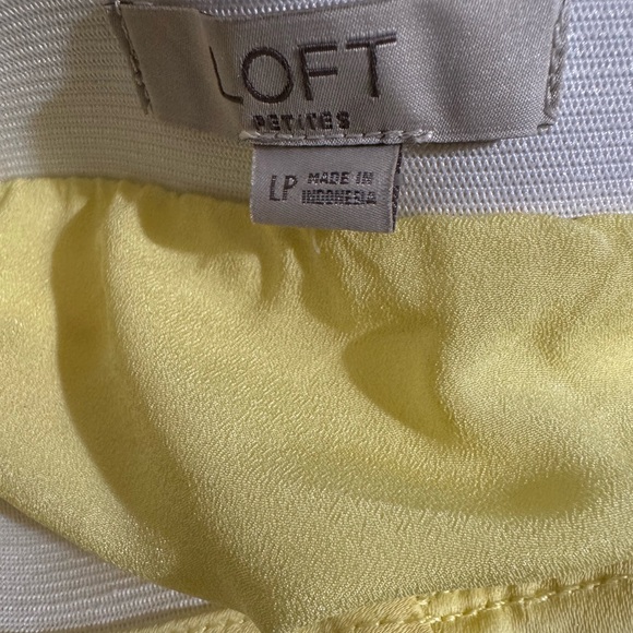 Loft Butter Yellow Satin Bias Midi Skirt LP- New without tags - Picture 5 of 8